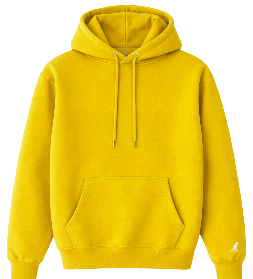 KANGOL FLEECE HOODIE GOLDEN YELLOW - K96211