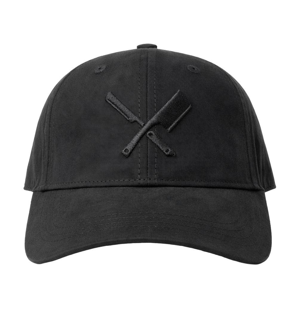 DISTORTED PEOPLE BLADES SUEDE DAD HAT BLACK - 2527