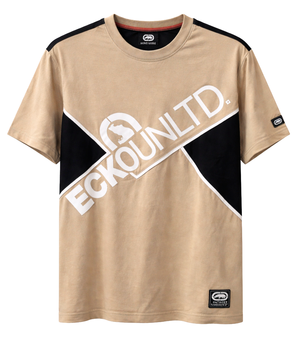 ECKO UNLTD S/S KNIT T-SHIRT TAUPE - EO14K1503B