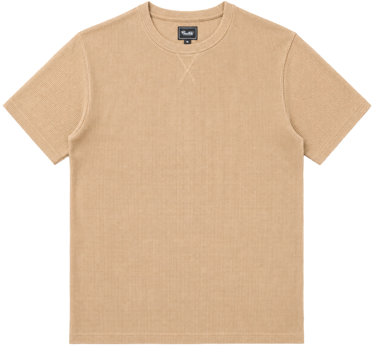 PRIMITIVE THERMAL T-SHIRT TAN - BASIC WAFFLE - Steal Deal 
