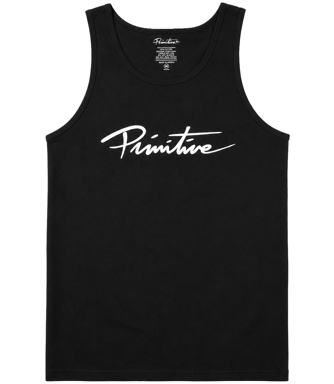 PRIMITIVE NUEVO SCRIPT TANK TOP BLACK - LOGO SCRIPT - Steal Deal 
