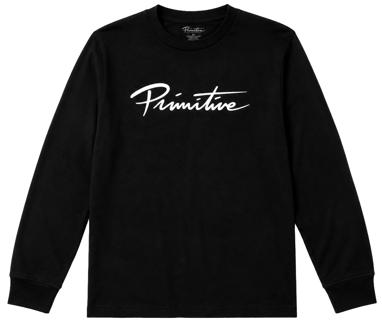 YOUTH PRIMITIVE NUEVO LONG SLEEVE BLACK - LOGO SCRIPT LSY - Steal Deal 