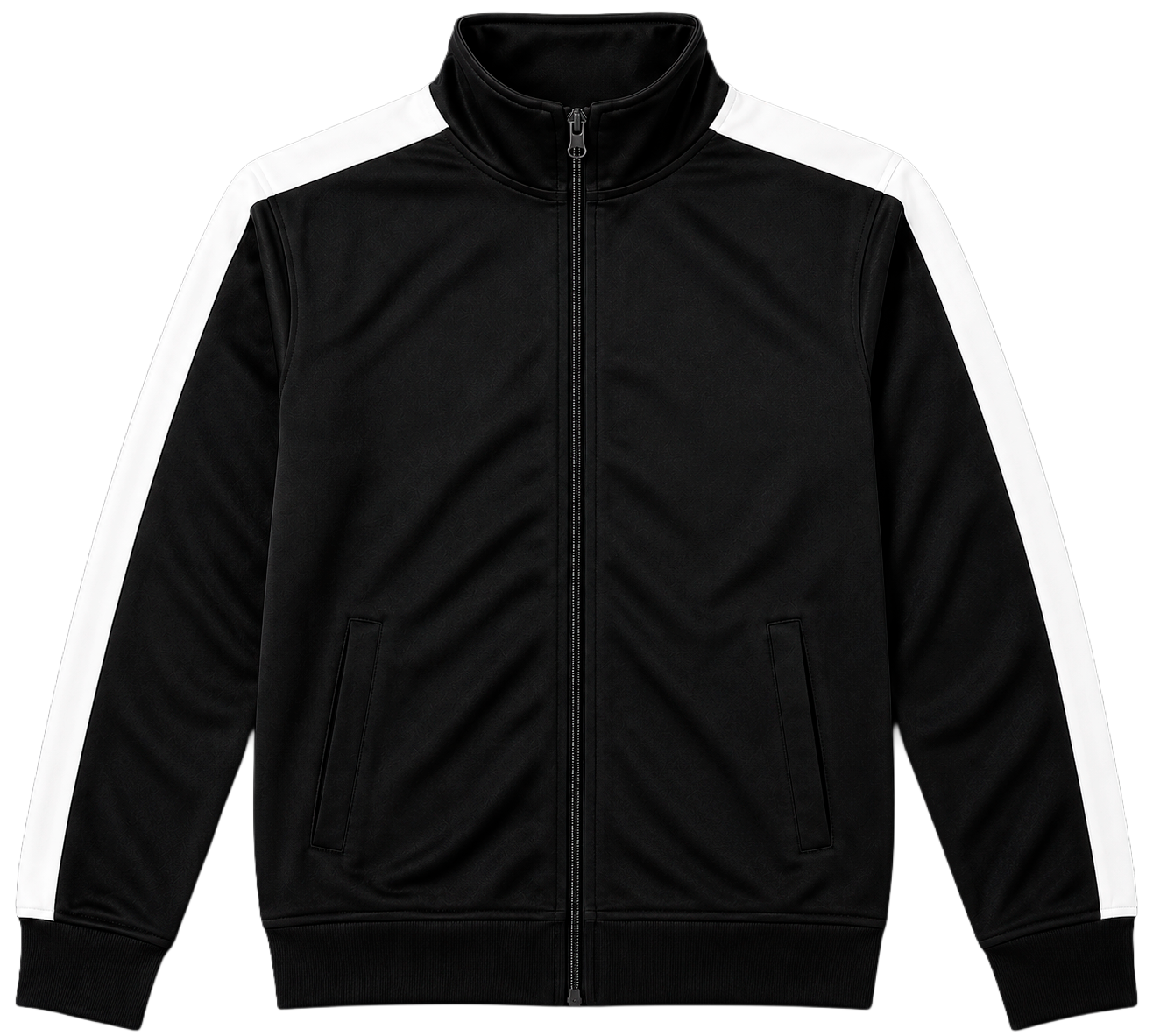 REBEL MINDS TRACK JACKET BLACK/WHITE - 100-501 - Steal Deal 