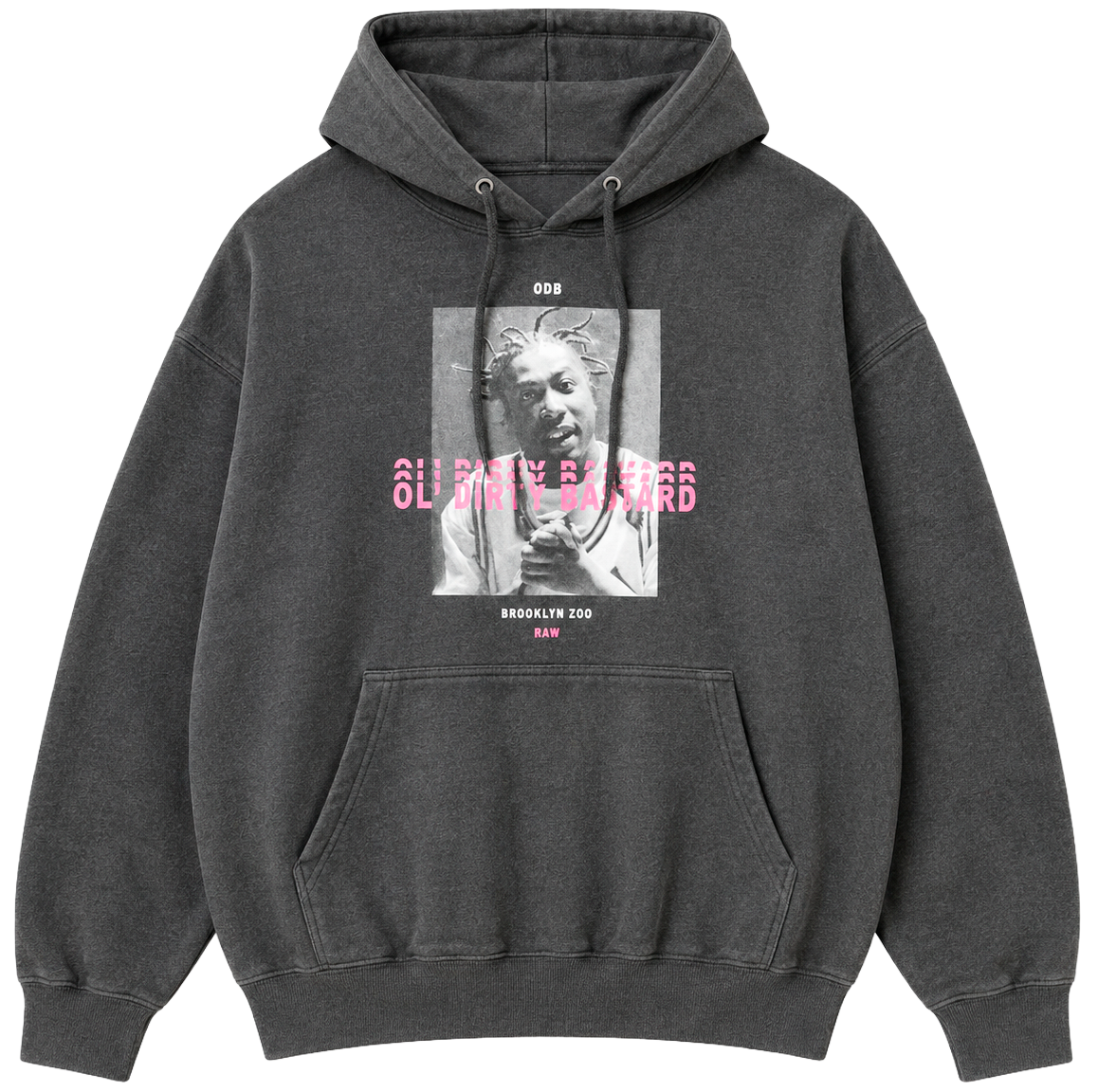 LICENSED MUSIC OL DIRTY BASTARD HOODIE H GREY - OSDB1261XH - Steal Deal 