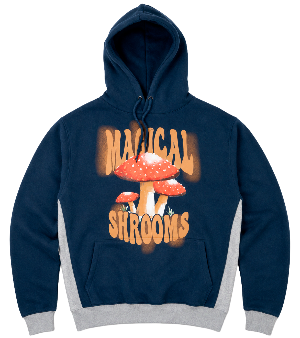 GENUINE GRAPHIC HOODIE NAVY - GN3261 - Steal Deal 
