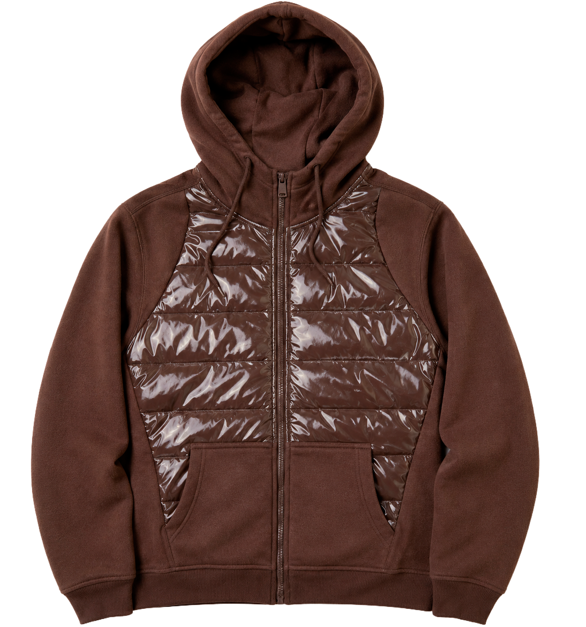 SWITCH ZIP UP HOODIE BROWN - SF3232 - Steal Deal 