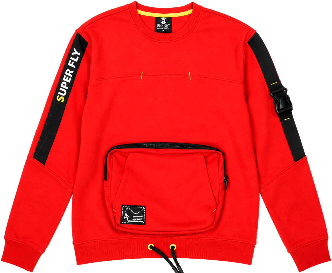 SWITCH BUCKLE & POCKET CREWNECK RED - SF9222 - Steal Deal 