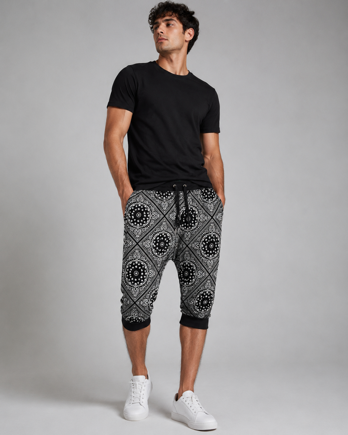 SWITCH BANDANA CAPRI JOGGER BLACK - SPK5145E - Steal Deal 