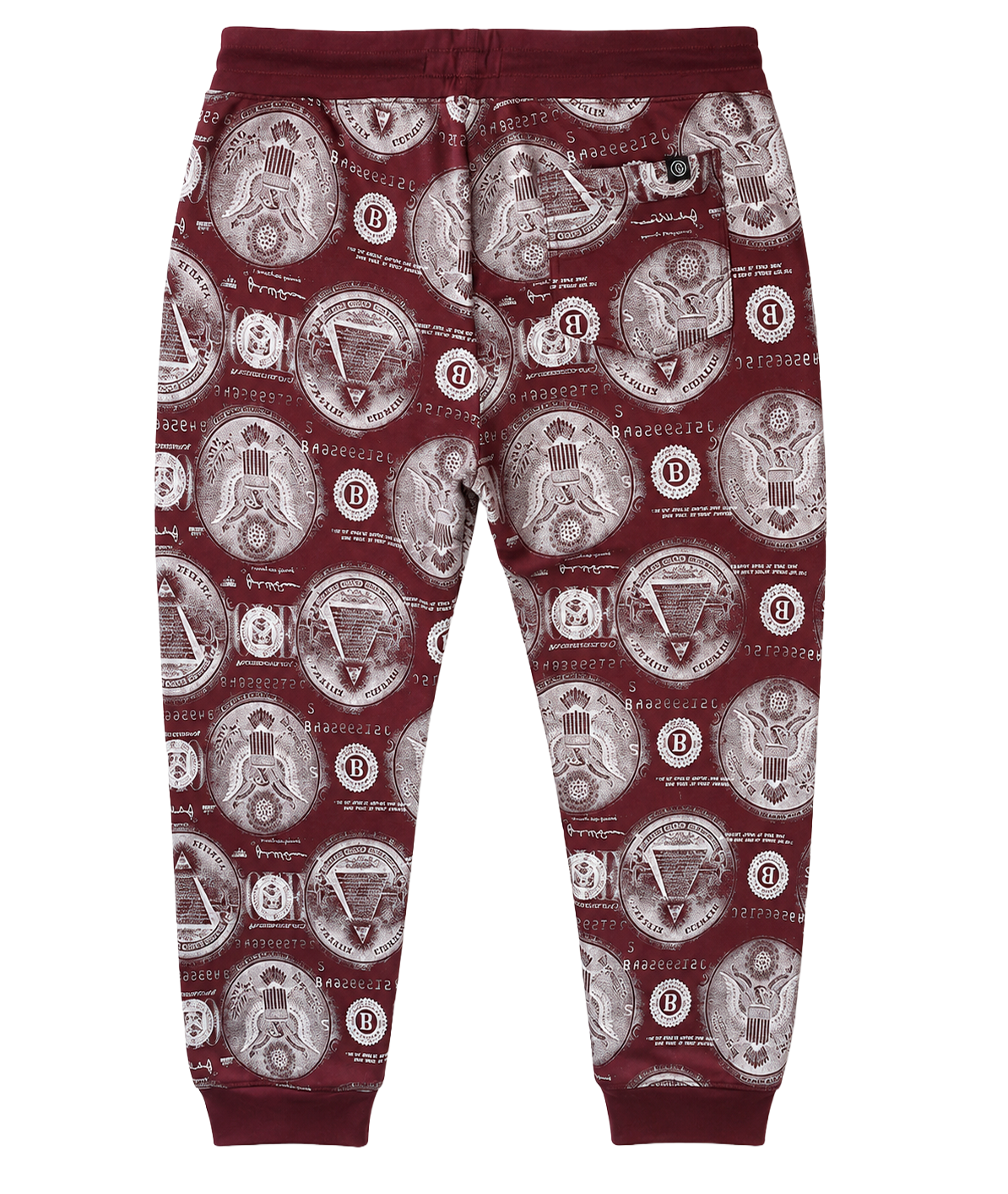 SWITCH DOLLAR SIGN JOGGER PANTS BURGUNDY - SPK5126E - Steal Deal 