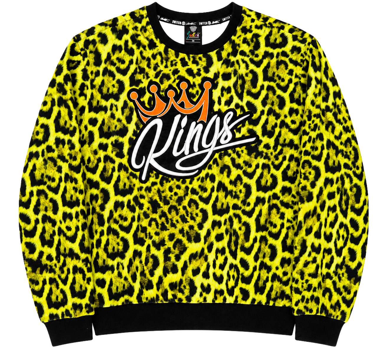 SWITCH LEOPARD CREWNECK LIME - SF0241 - Steal Deal 