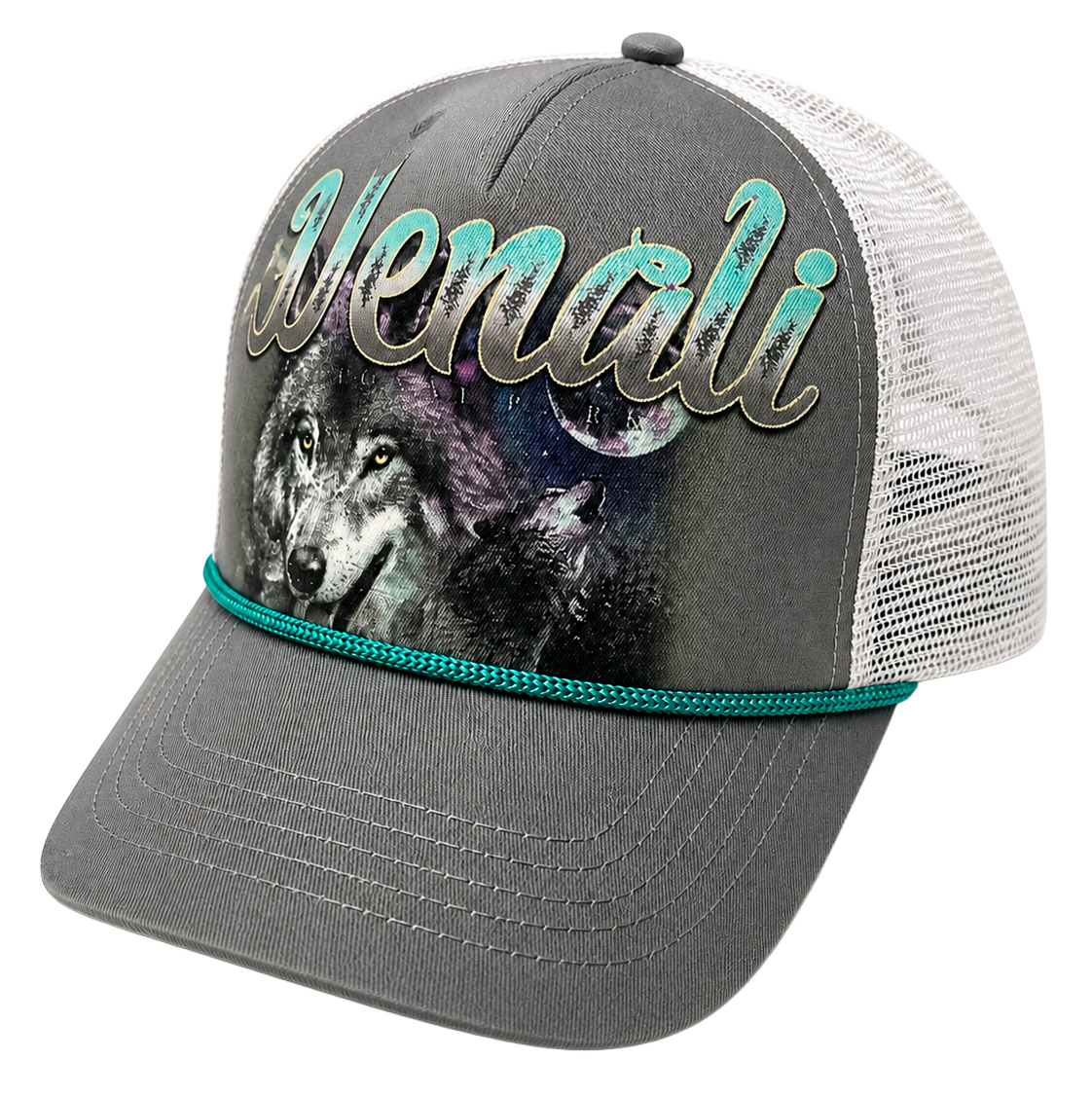 DENALI NATIONAL PARK TRUCKER HAT GREY / WHITE - TC27188NCYU