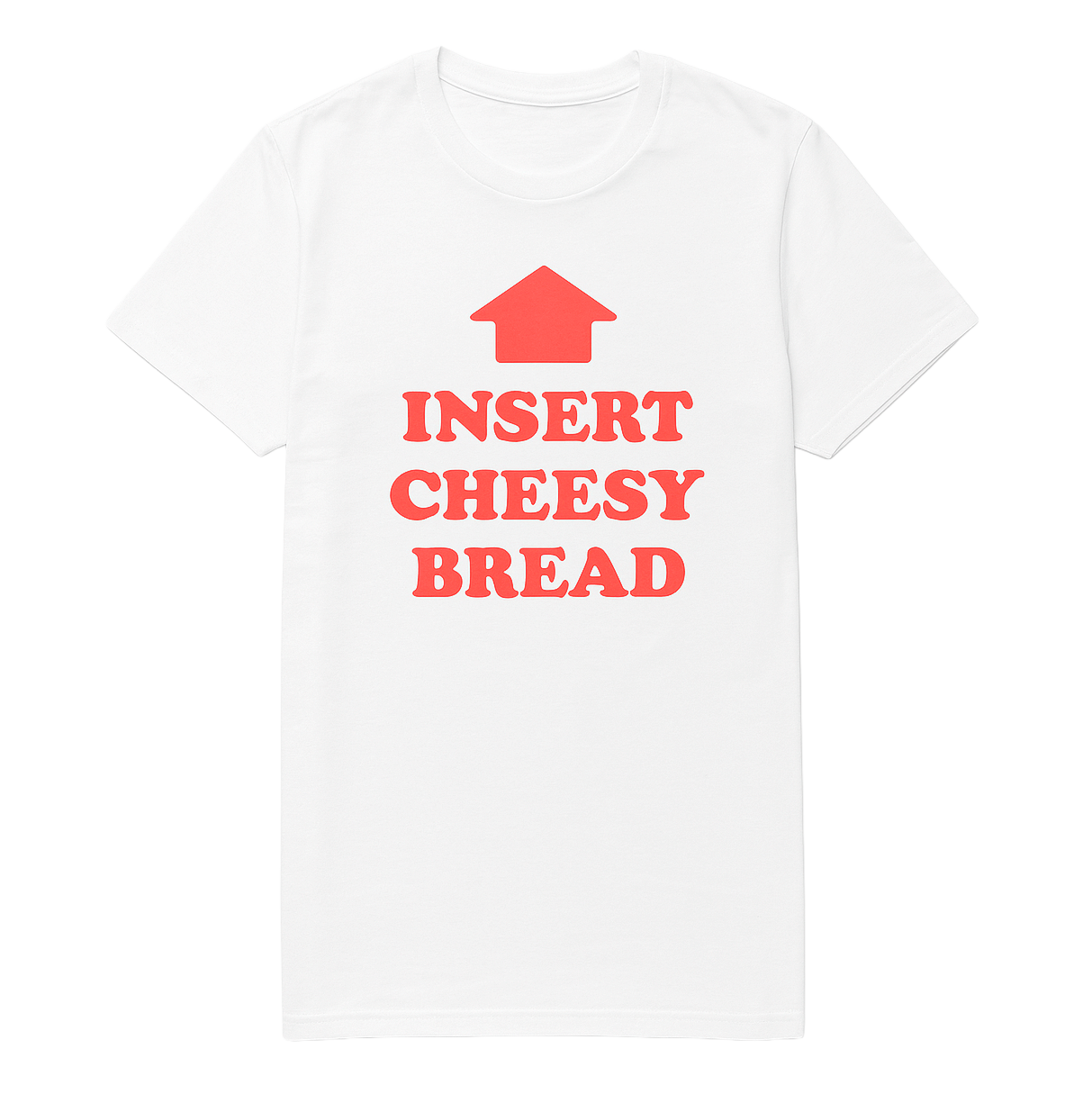MEN'S INSERT BREAD STICKS SCRIPT T-SHIRT WHITE - RIAS3597FV