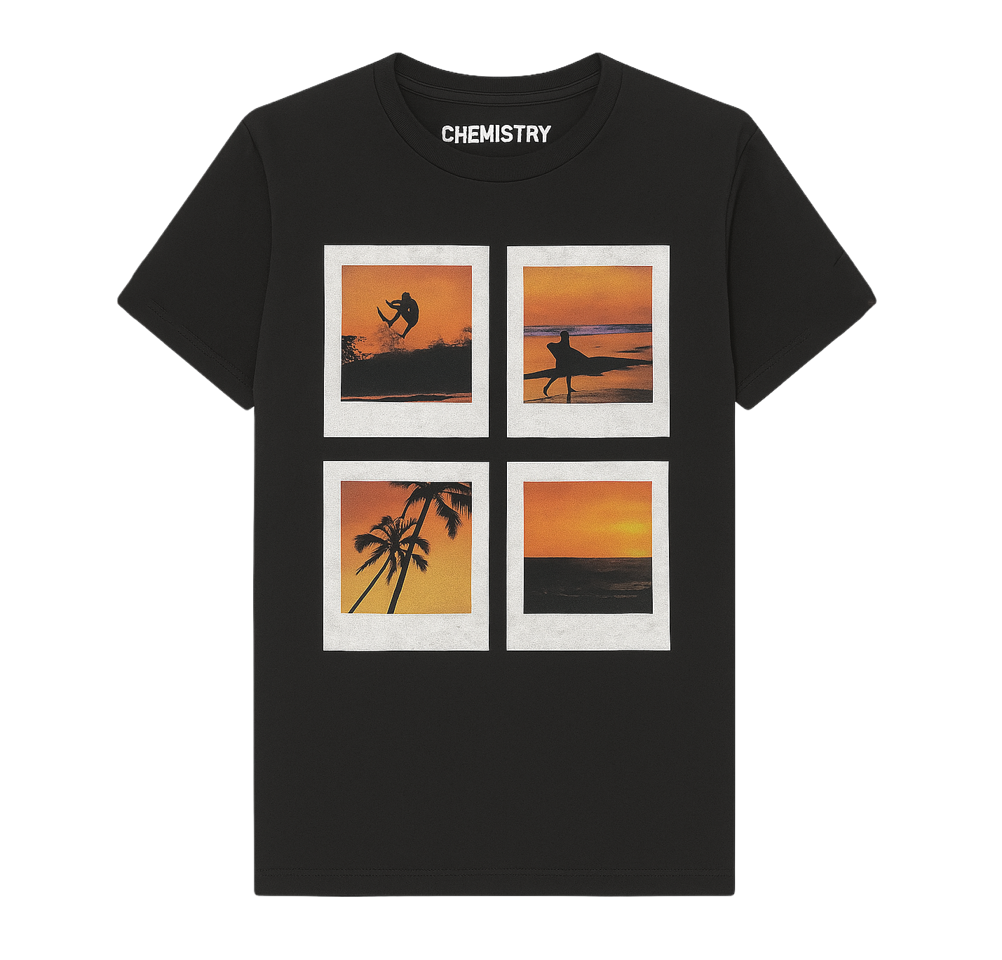 YOUTH BOYS CHEMISTRY BEACH T-SHIRT BLACK - 3PLU93410BUT01