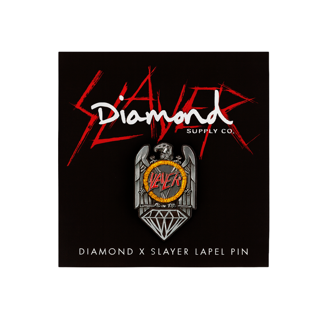DIAMOND SUPPLY CO X SLAYER LAPEL PIN - B20DMAI301S