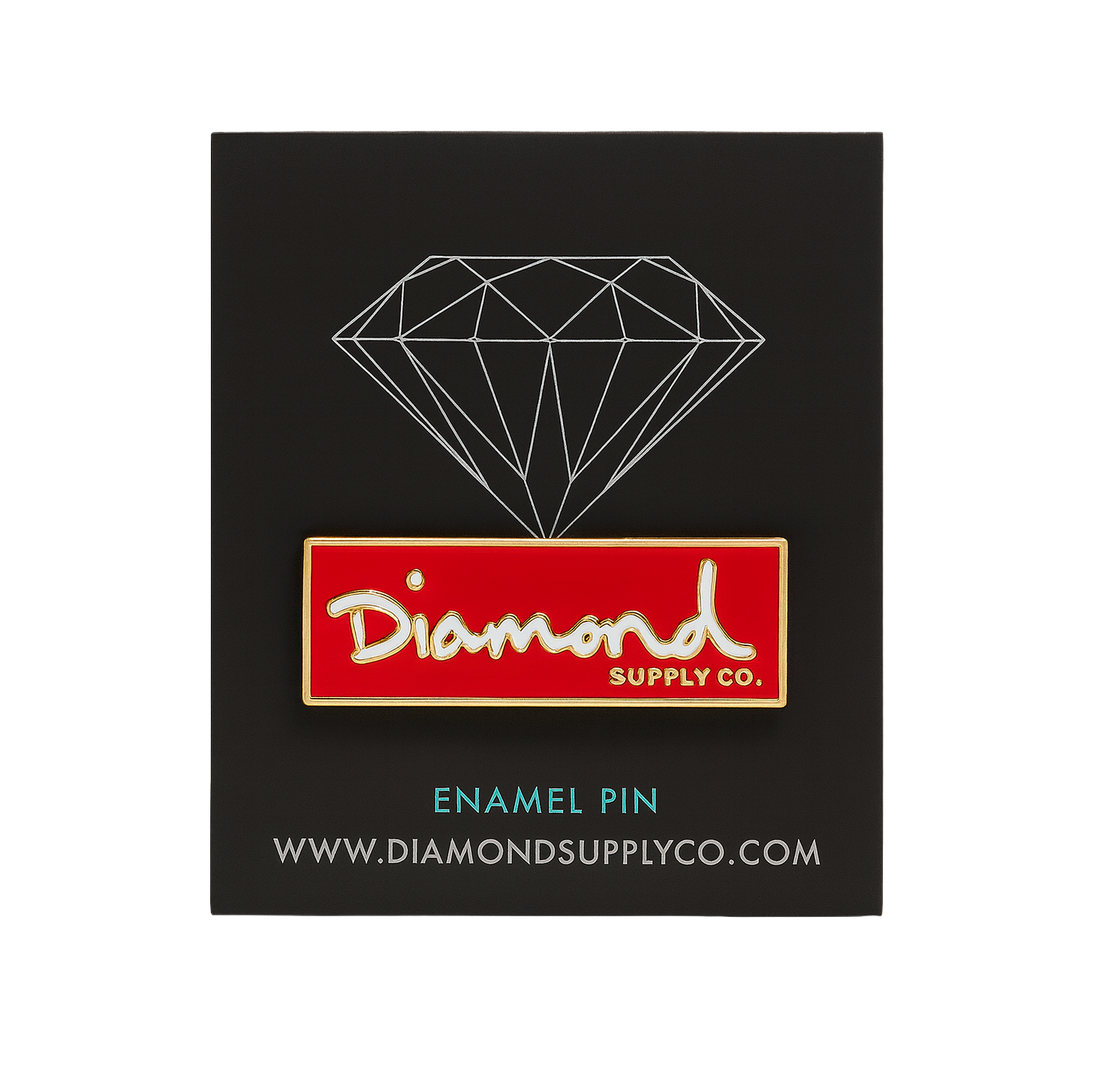 DIAMOND SUPPLY CO ENAMEL PIN 3 PACK RED - Z18DMAI001