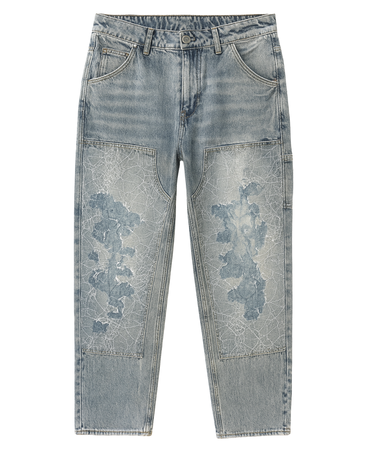 EMBELLISH CARWEB CARPENTER JEANS ACID WASH - EMBF24-009