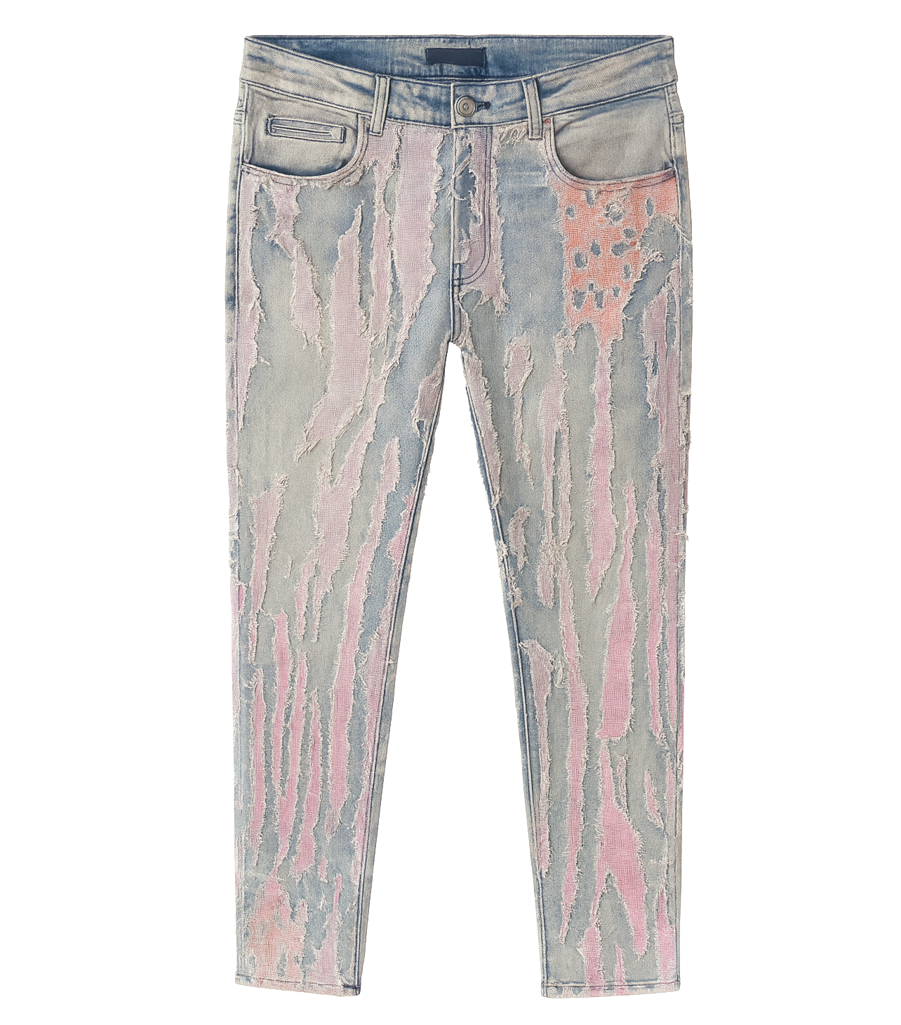 EMBELLISH BORO RELAXED JEANS BLUE - EMBSPR224-029