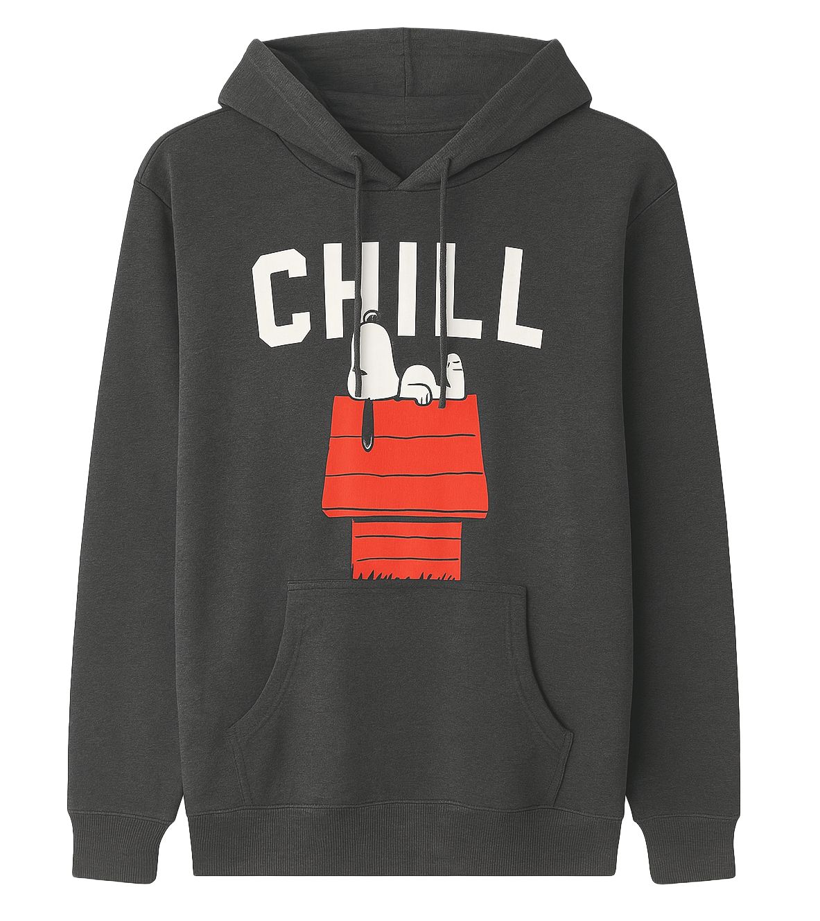 LICENSED PEANUTS SNOOPY HOODIE SWEATSHIRTS GREY - 2PNT2670