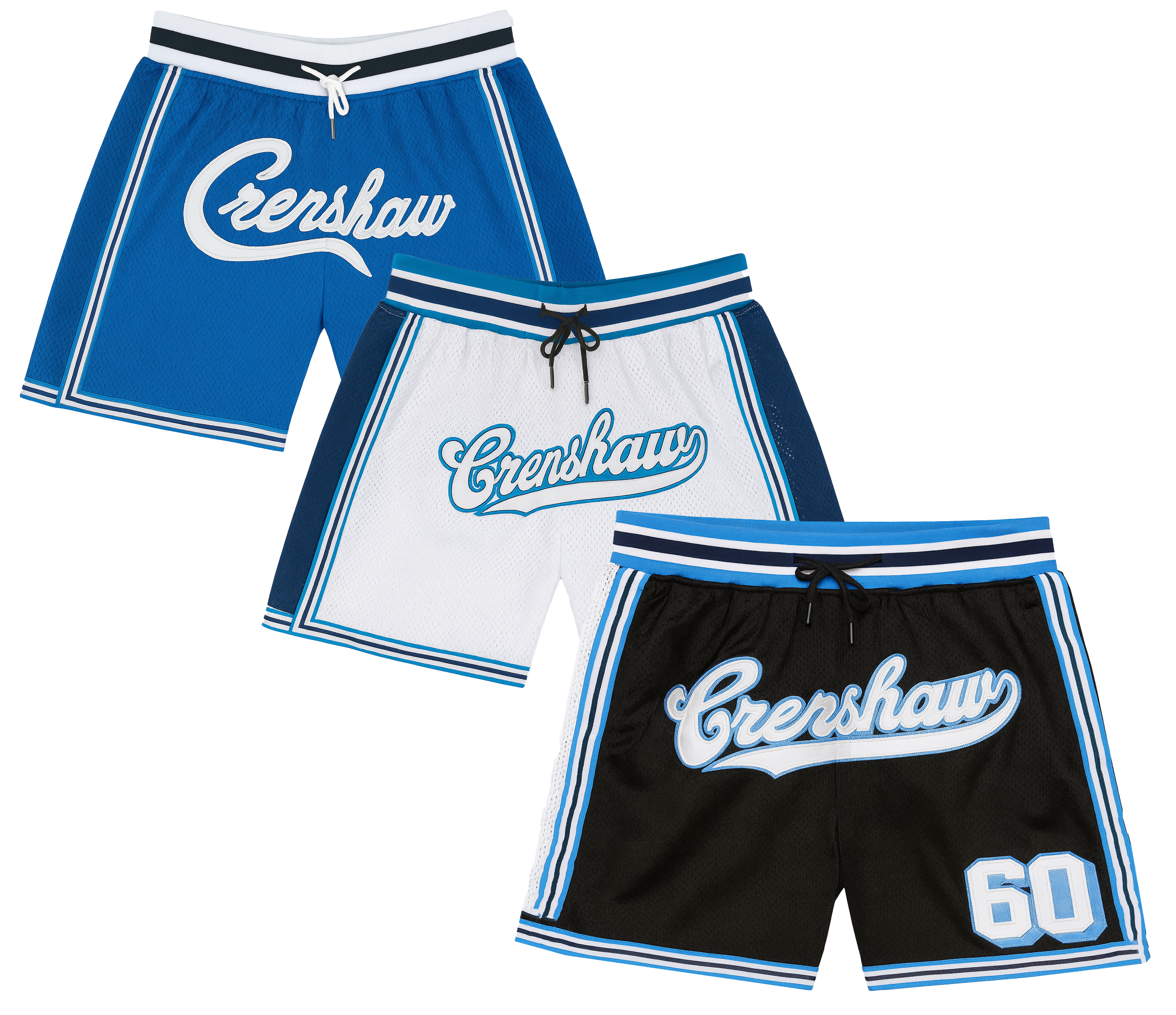 HEADGEAR ASSORTED CRENSHAW BASKETBALL JERSEY SHORTS ASST - HGC-SHT-CREN