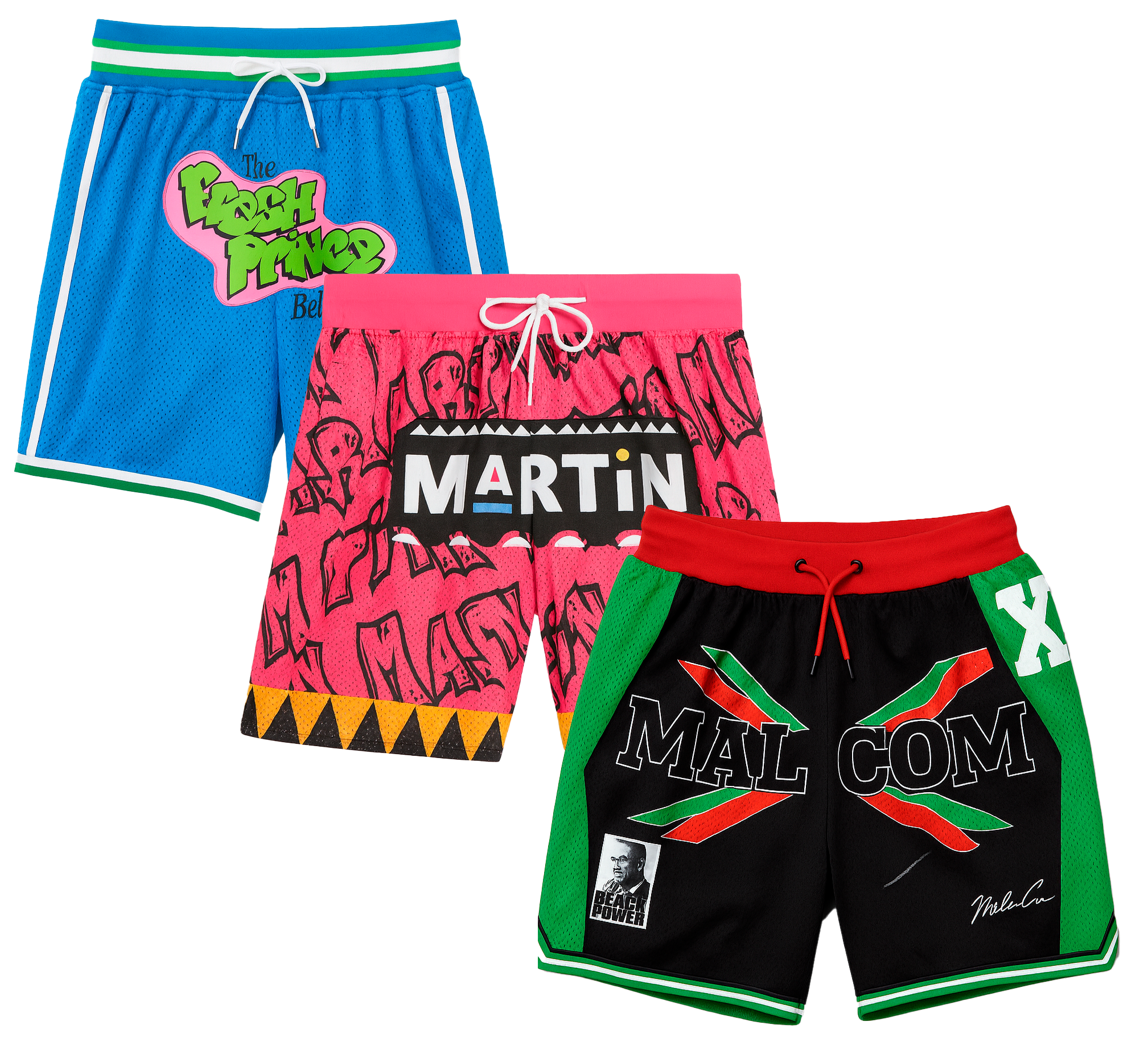 HEADGEAR ASSORTED MOVIES / TV BASKETBALL JERSEY SHORTS ASST - HGC-SHT-MTV