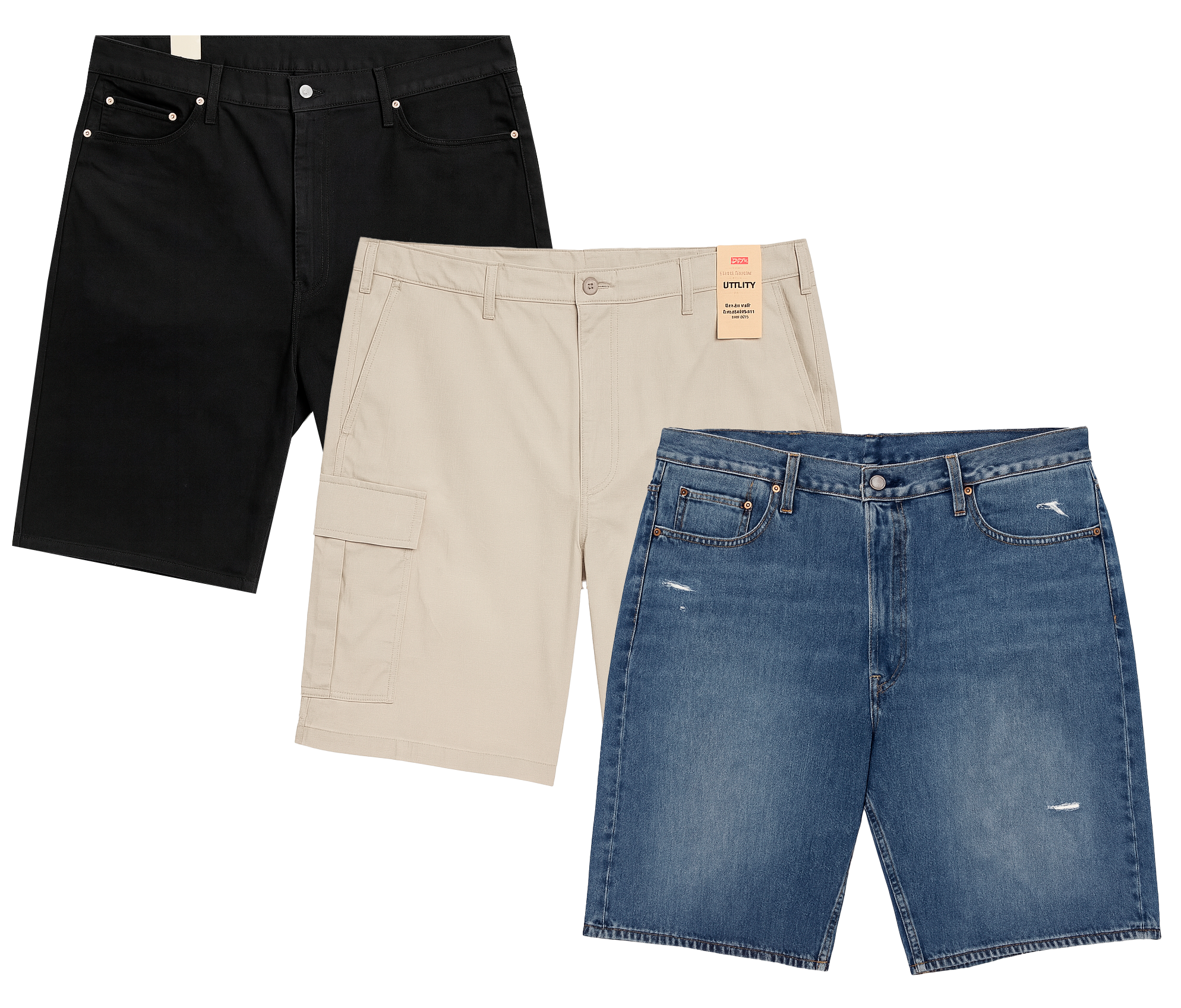 LEVIS ASSORTED BIG MEN'S DENIM SHORTS ASST - LVSHRT1025