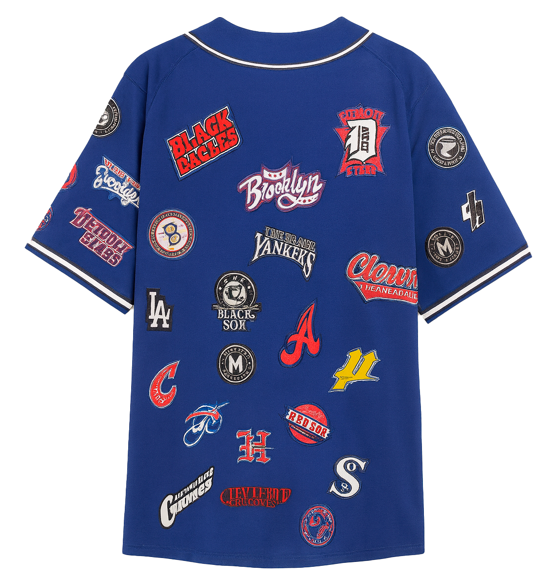 HEADGEAR NEGRO LEAGUE COLLAGE BASEBALL JERSEY BROYAL- HGNL166-BAJ-03