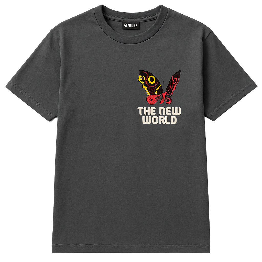 GENUINE GRAPHIC T-SHIRT CHARCOAL - GN3149