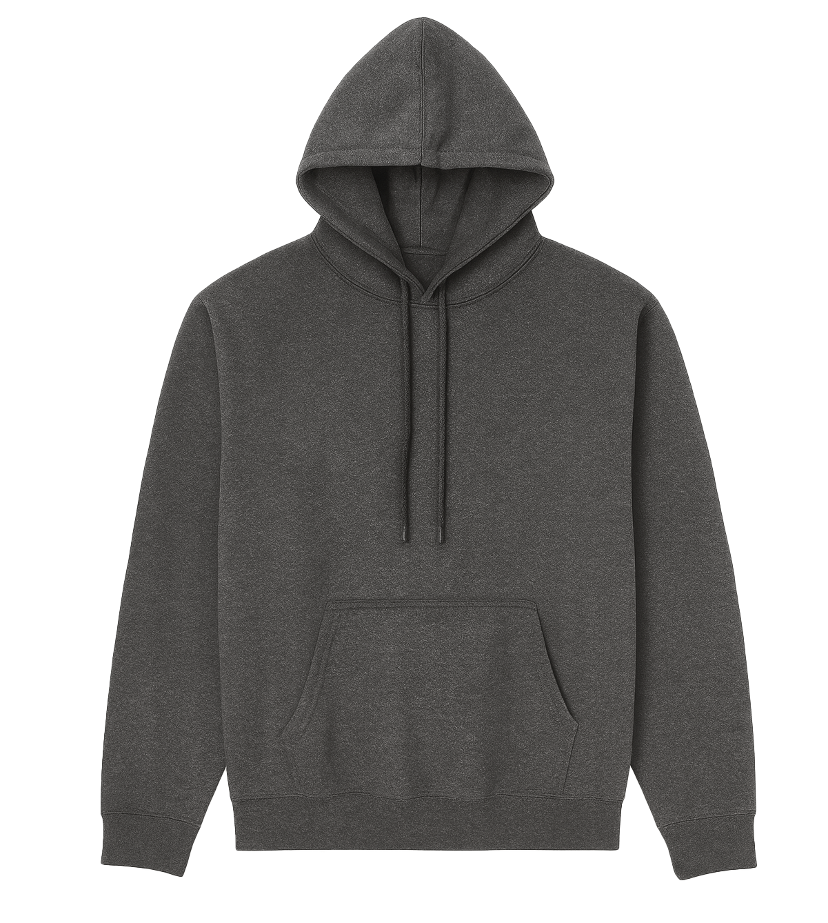 BLANK HOODIE SWEATSHIRT CHARCOAL HTR - BLNKHDPRO