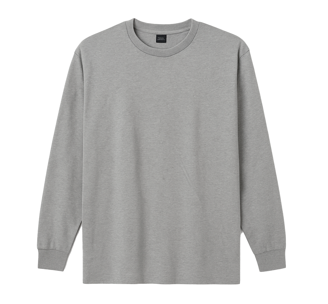 CROOKS & CASTLES LONG SLEEVE SHIRT H. GREY - BLANK (STITCHED TAG)