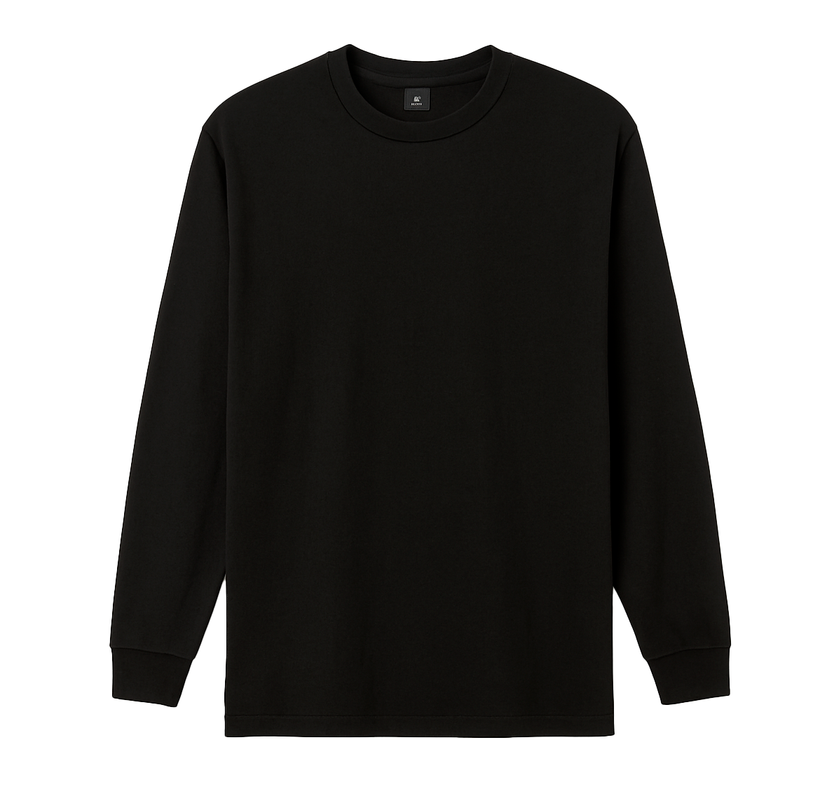 CROOKS & CASTLES LONG SLEEVE SHIRT BLACK - BLANK (STITCHED TAG)