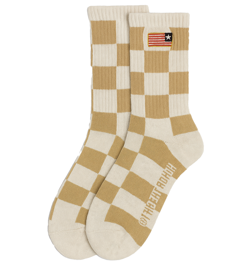 YOUTH HONOR THE GIFT CREW SOCKS MUSTARD - KHTG210380