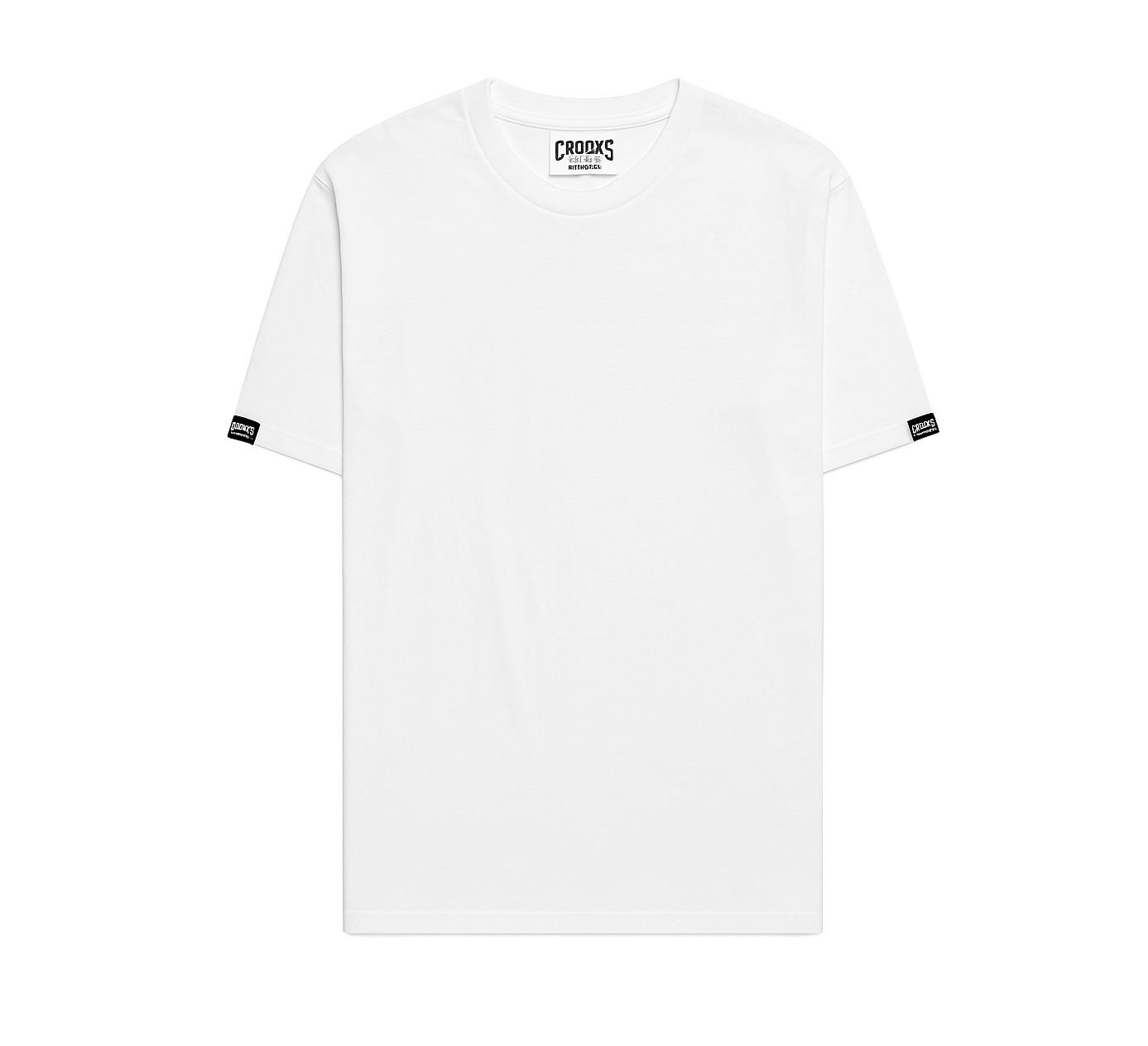 CROOKS & CASTLES T-SHIRT WHITE - BLANK (STITCHED TAG)