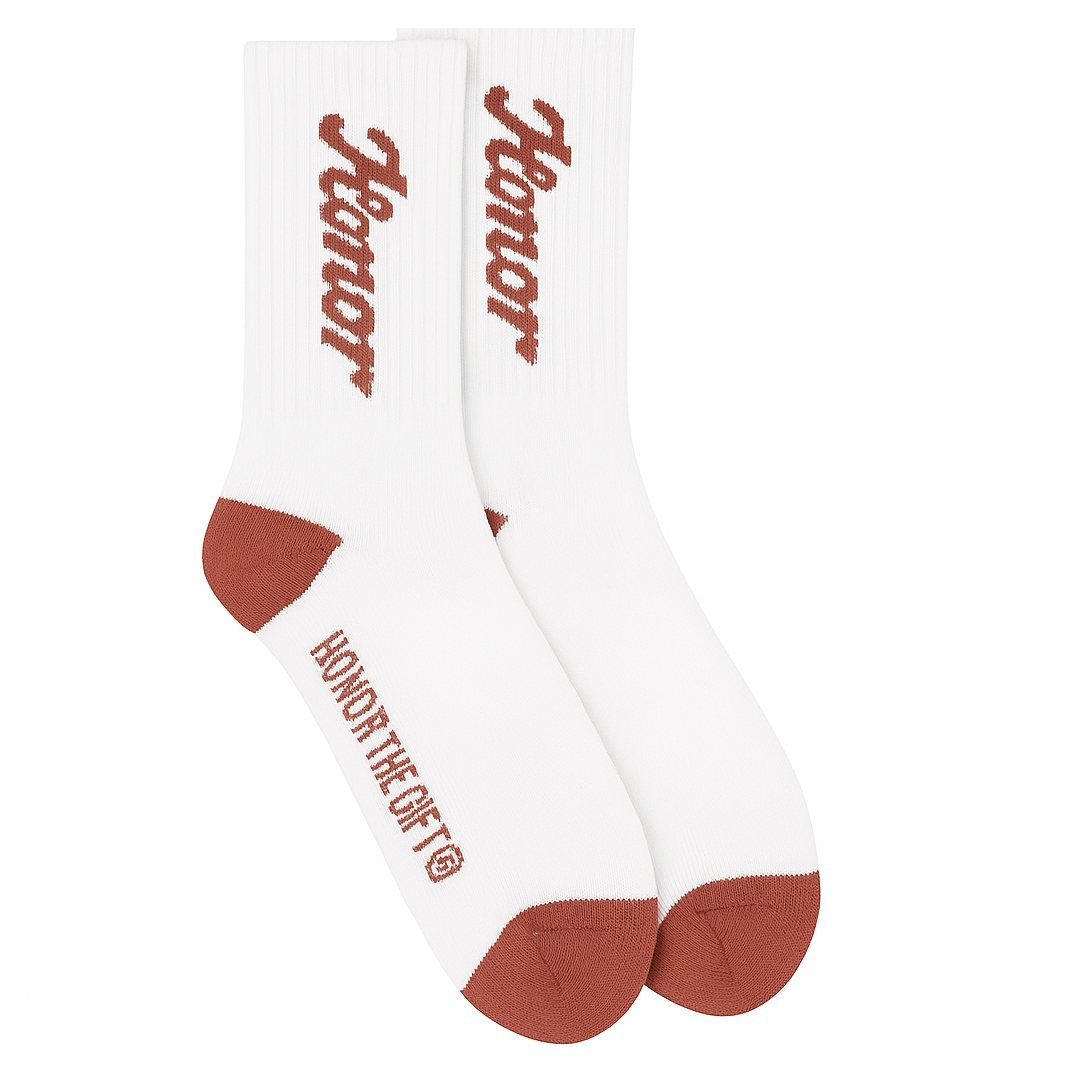 YOUTH HONOR THE GIFT CREW SOCKS MAROON - KHTG220380