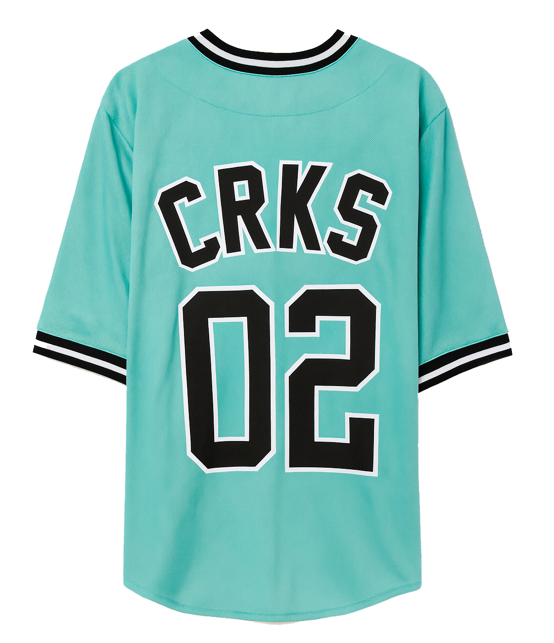 CROOKS & CASTLES BASEBALL JERSEY TEAL - 4P10103
