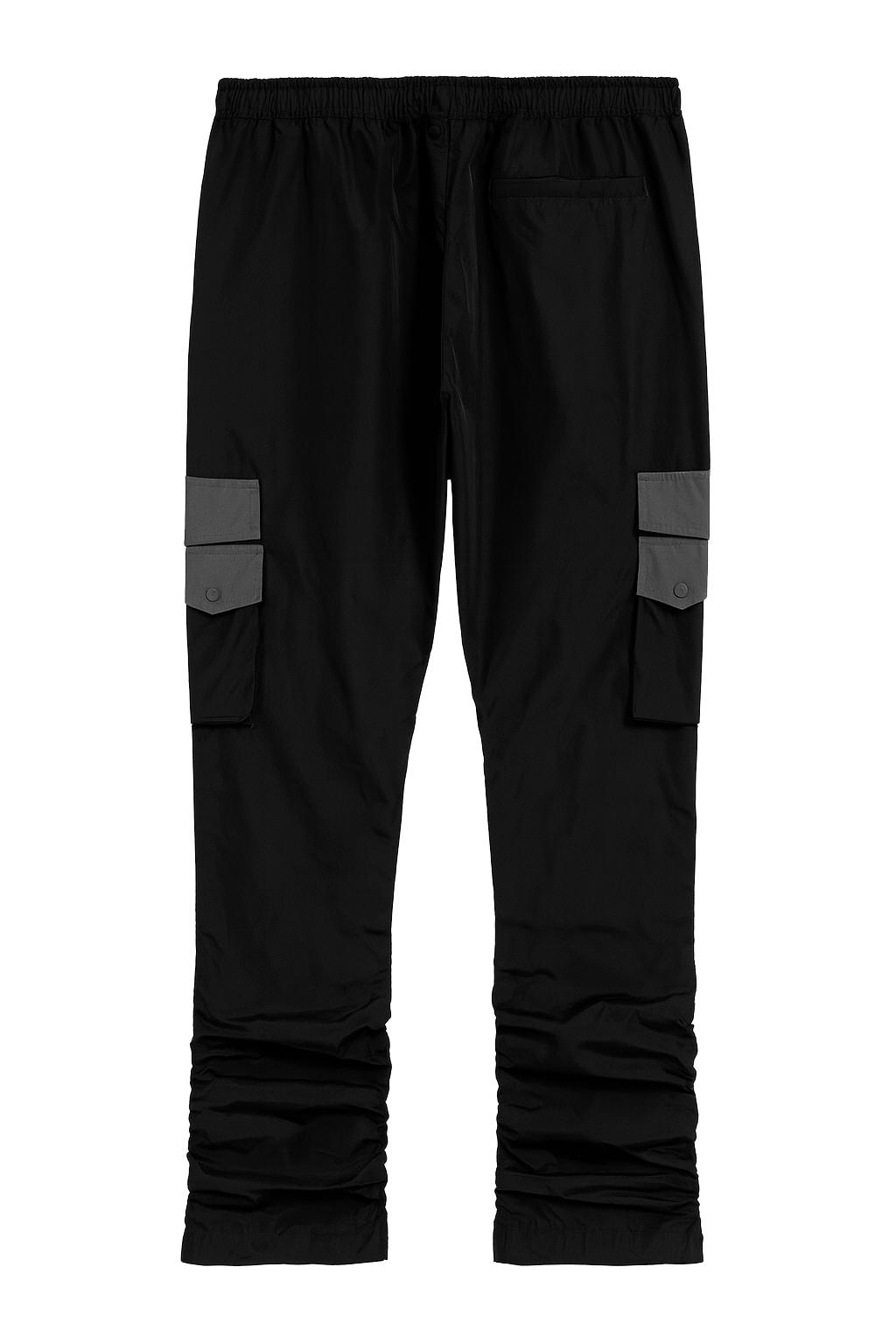 RUE 21 STACKED NYLON CARGO PANTS BLACK - 541-462