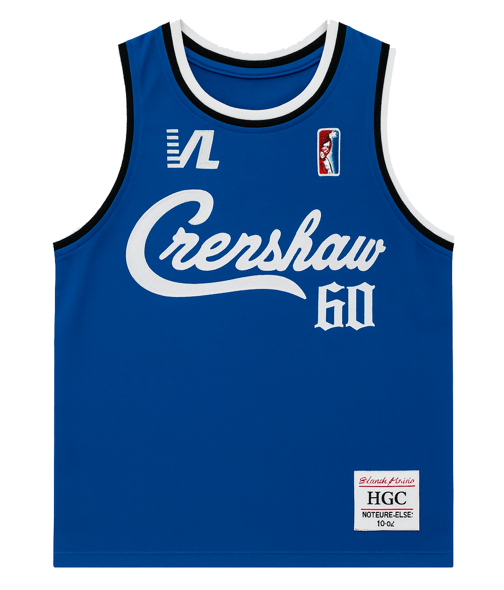YOUTH HEADGEAR ASSORTED CRENSHAW BASKETBALL JERSEYS ASST - HGC-YBBJ-CRENSHAW