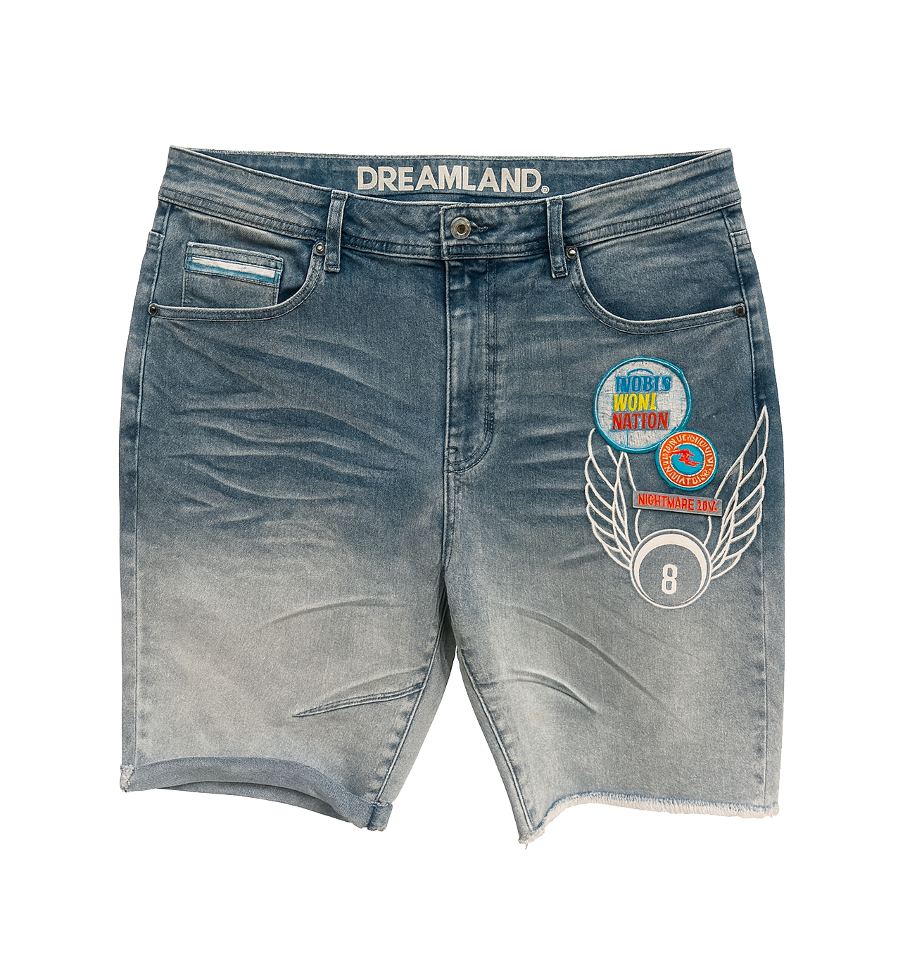 DREAMLAND DENIM SHORTS LT STONE WASH - D2302D0783