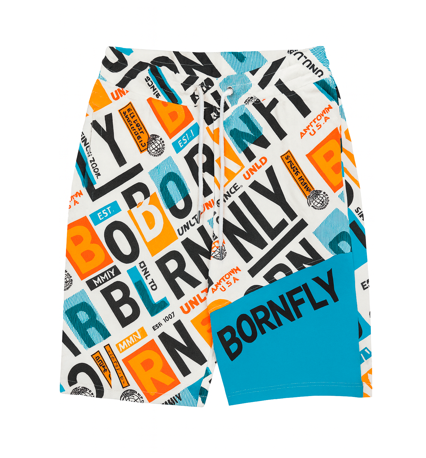 BORN FLY LOGO SWEAT SHORTS MULTI - B05B2686