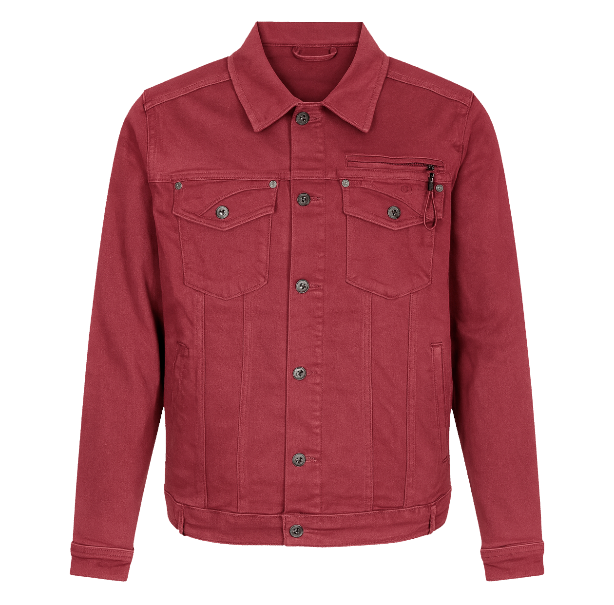 BORN FLY DENIM JACKET BURGUNDY - 2111O4386