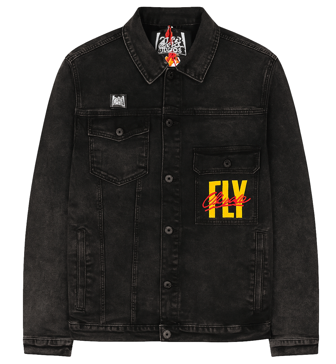 BORN FLY DENIM JACKET BLACK - 2208O4498