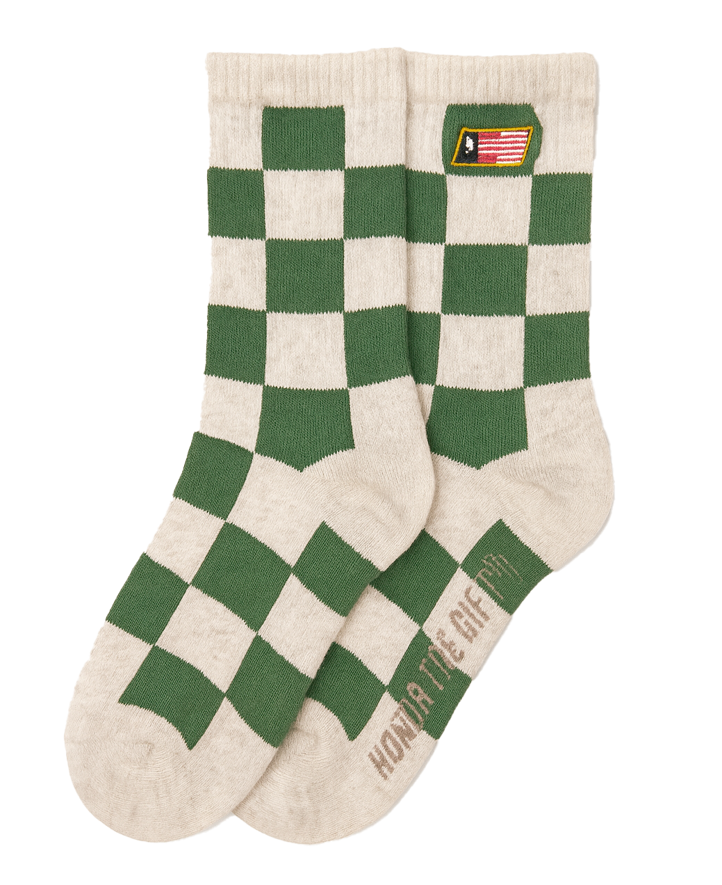 YOUTH HONOR THE GIFT CREW SOCKS GREEN - KHTG210380