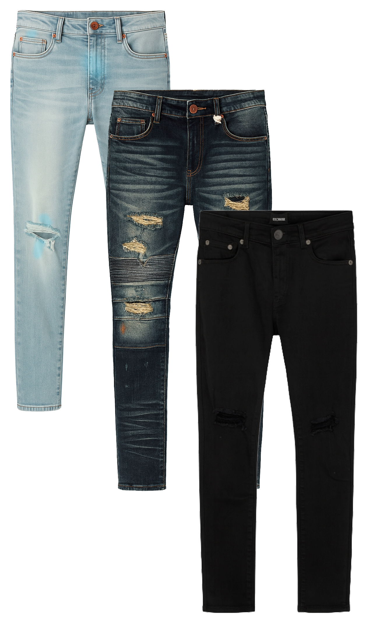 STONERS VINTAGE JEANS ASSORTED DENIM PANTS ASST - SVJPNTS