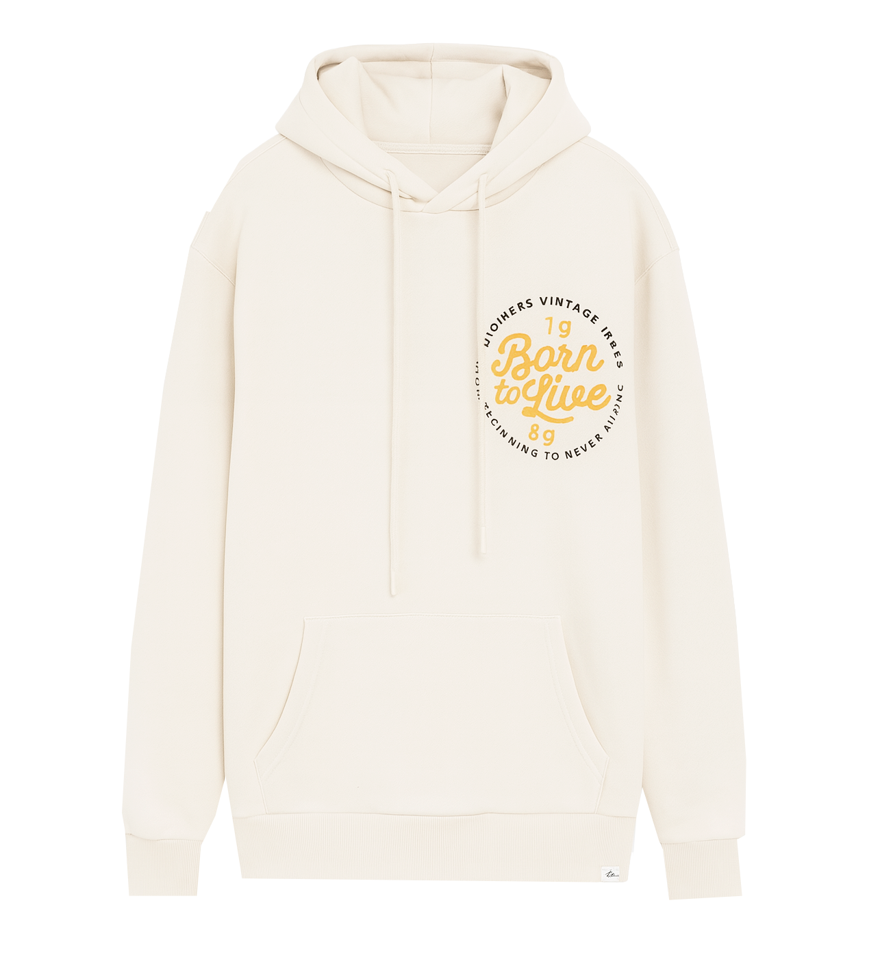 STONERS VINTAGE JEANS HOODIE NATURAL - BOY SCOUT BADGES