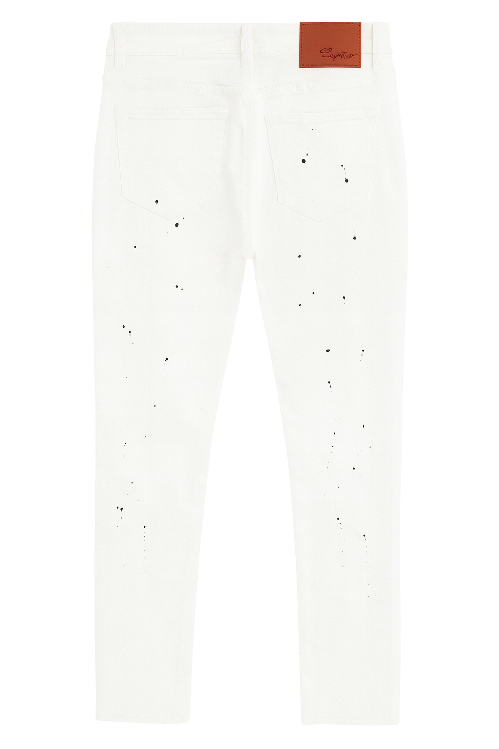 STONERS VINTAGE JEANS SKINNY DENIM PANTS WHITE - SVJ009