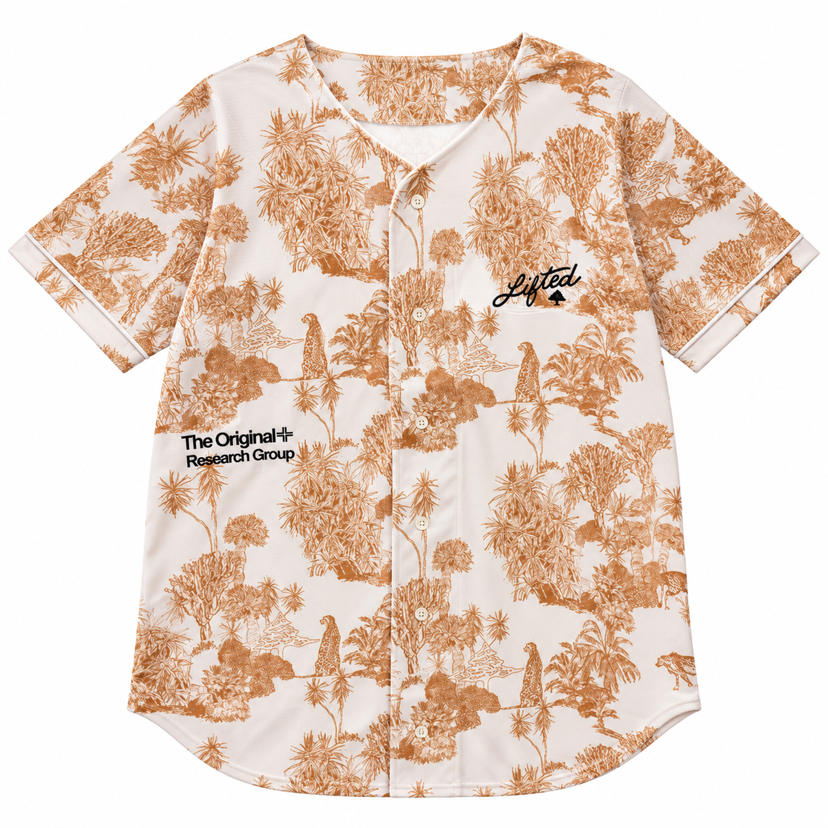 LRG GRAPHIC BASEBALL JERSEY CREAM - L3X3MABXV