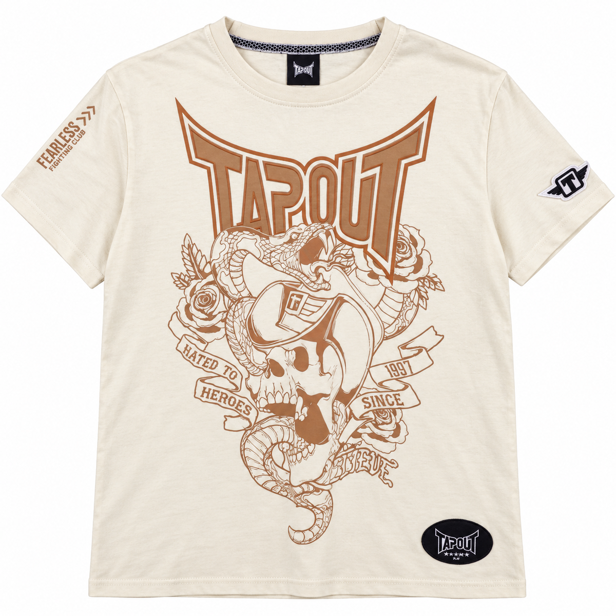 TAPOUT GRAPHIC T-SHIRT BONE - T251A-1013