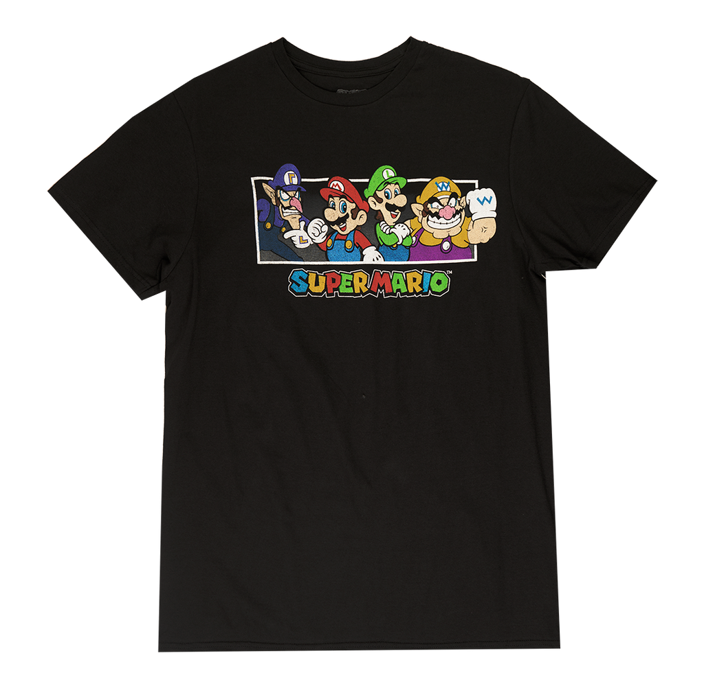 LICENSED SUPER MARIO T-SHIRT BLACK - NNTD4980 | Steal Deal