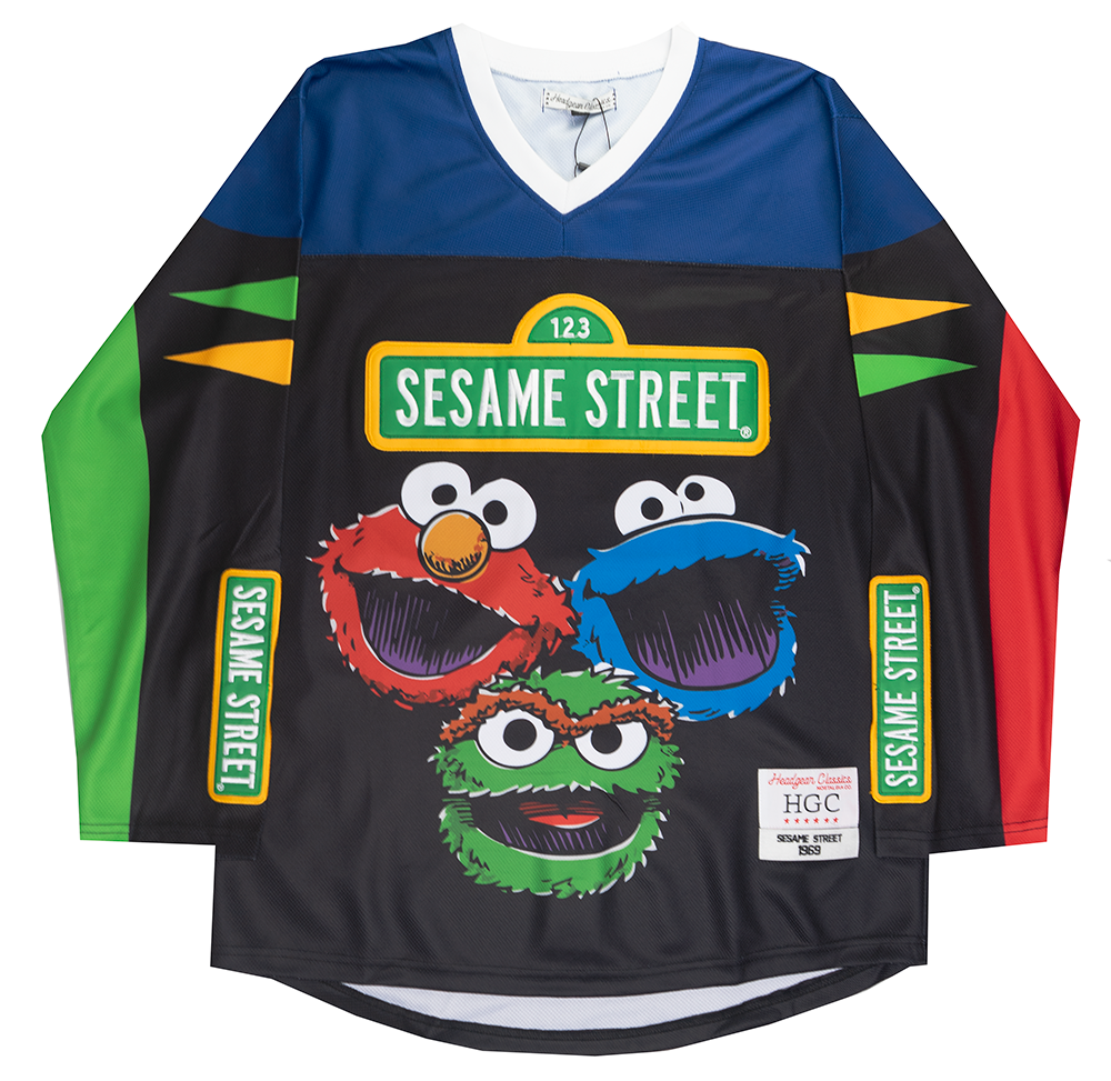 HEADGEAR SESAME STREET HOCKEY JERSEY BLACK - HGC053-HKYJ-13