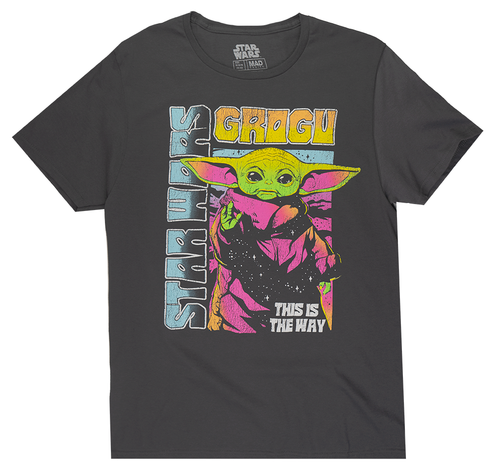 LICENSED STAR WARS T-SHIRT CHARCOAL - RWTM2UHMS
