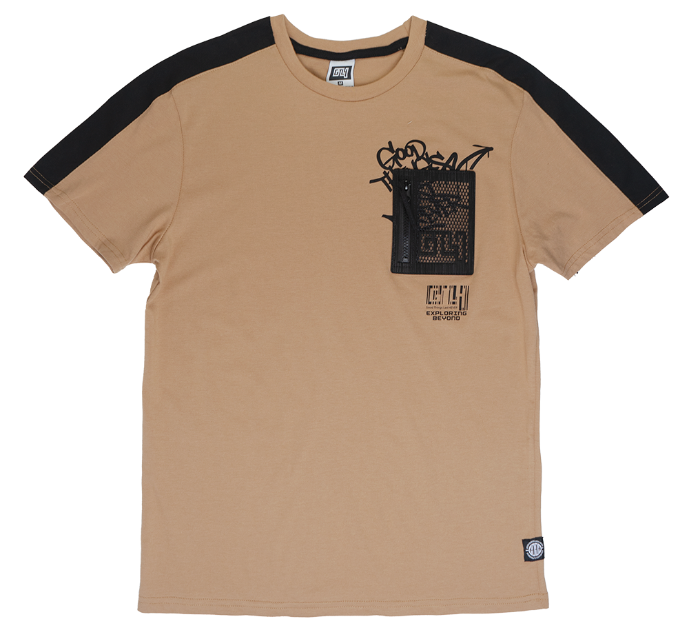 GTL4 POCKET T-SHIRT TAN - G241A-1301